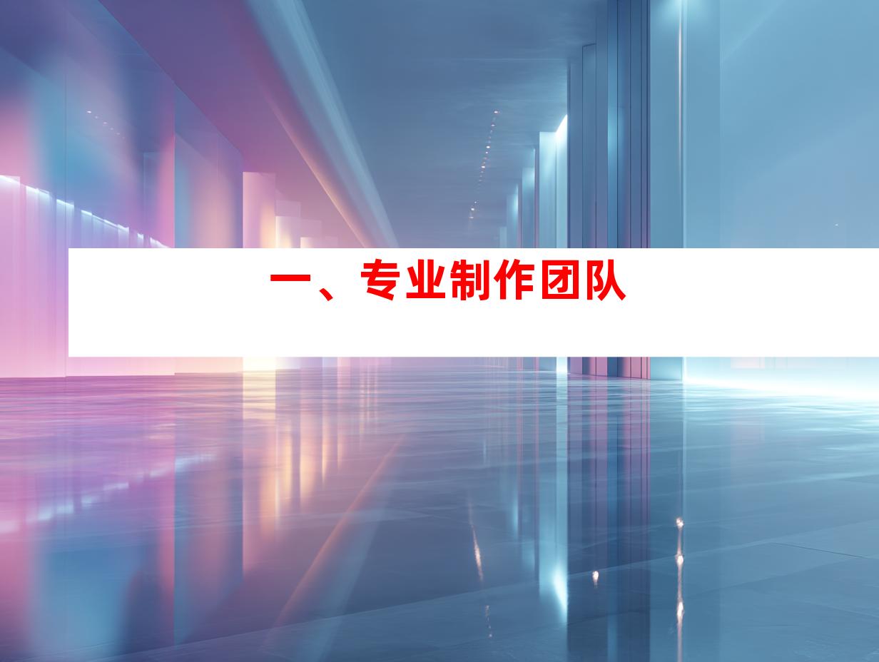 一、专业制作团队