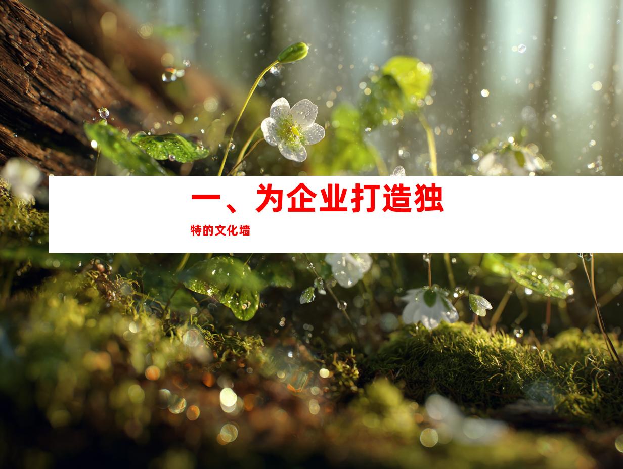 一、为企业打造独特的文化墙