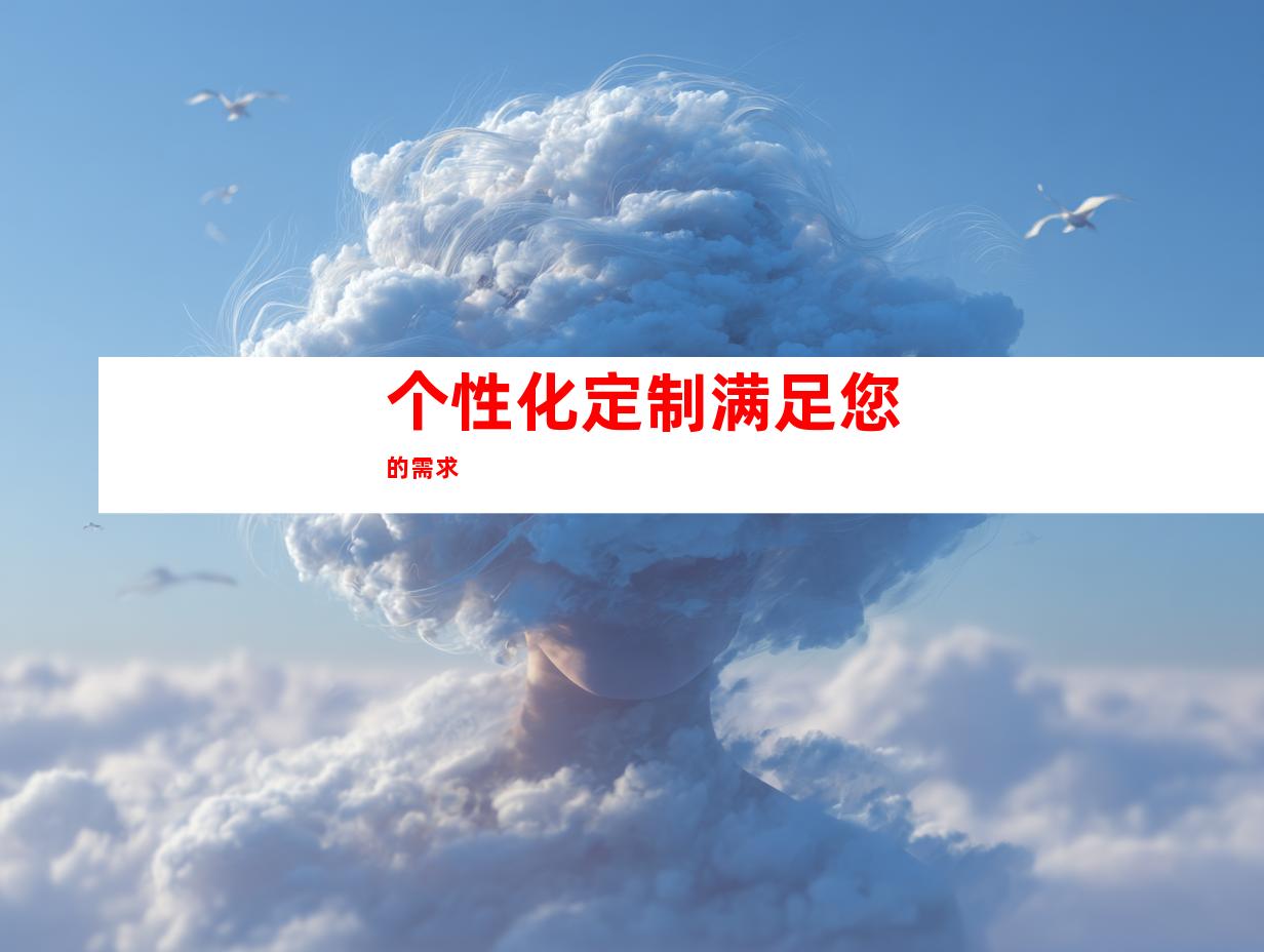 个性化定制满足您的需求