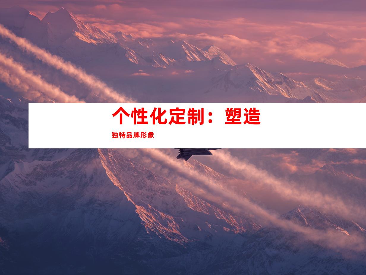 个性化定制：塑造独特品牌形象