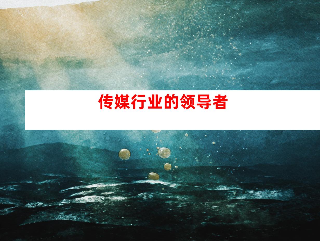 传媒行业的领导者