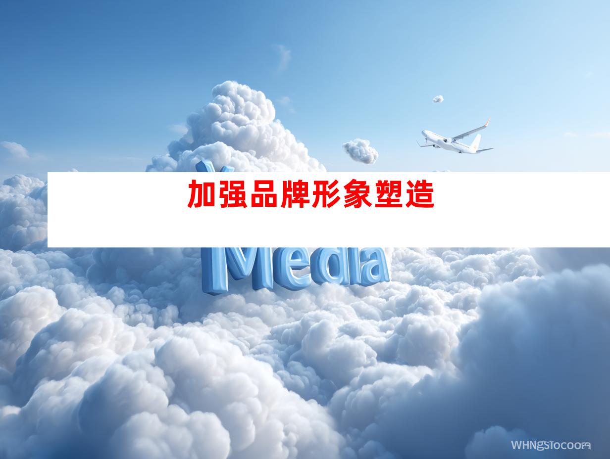 加强品牌形象塑造