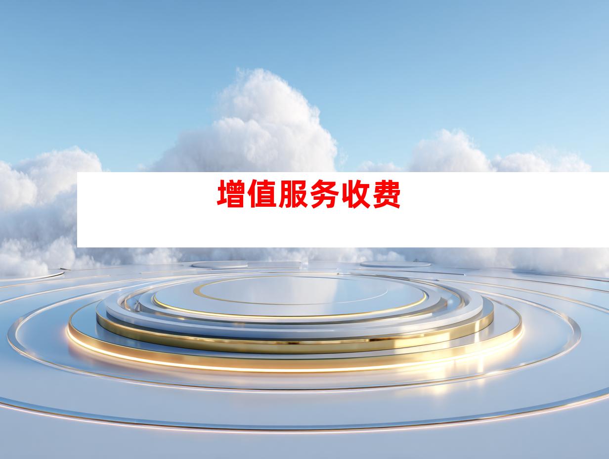 增值服务收费