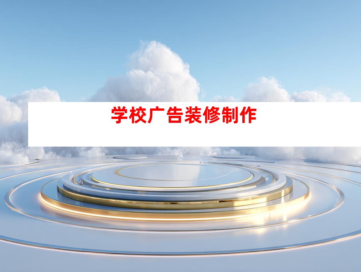 学校广告装修制作