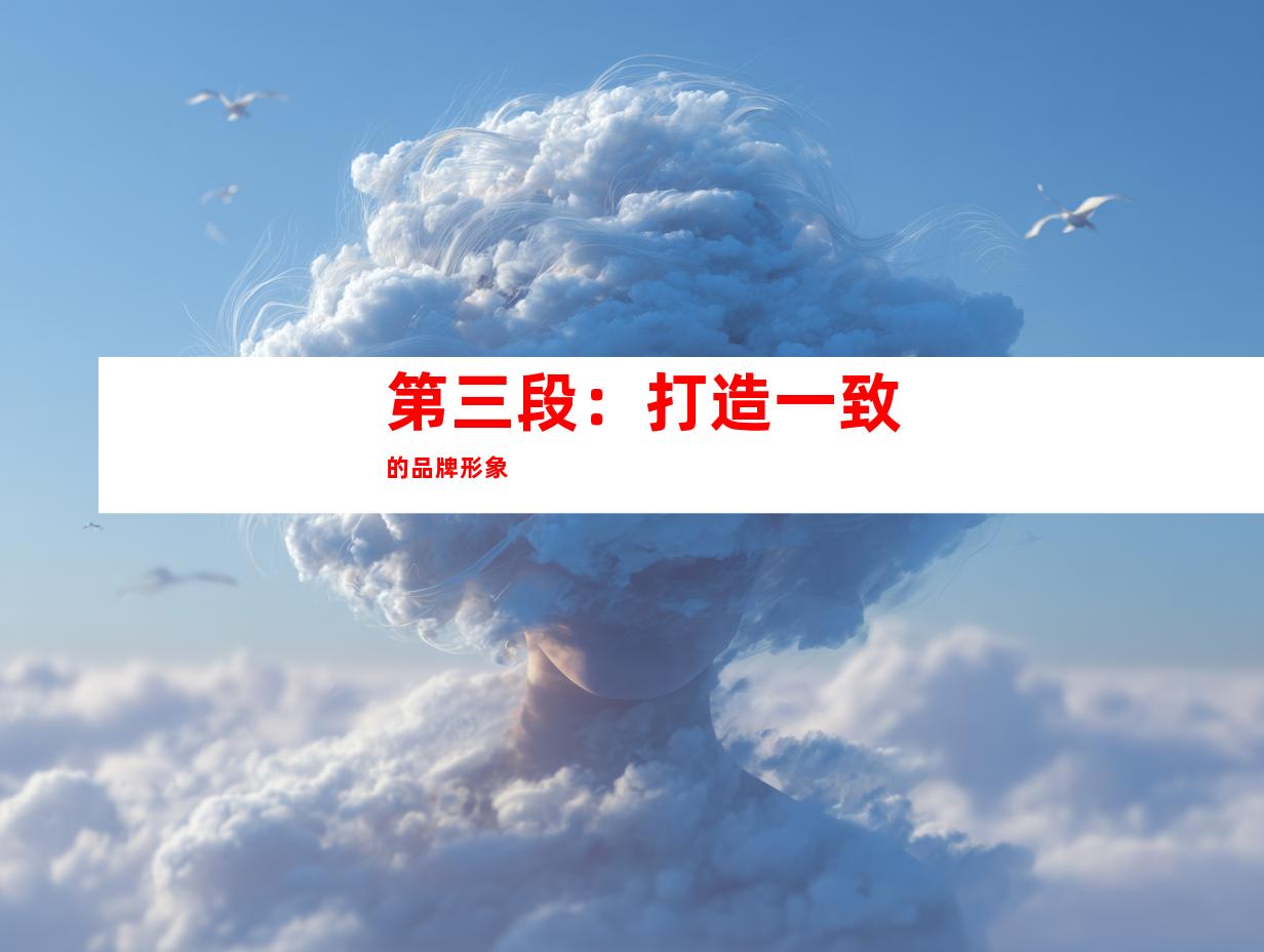 第三段：打造一致的品牌形象