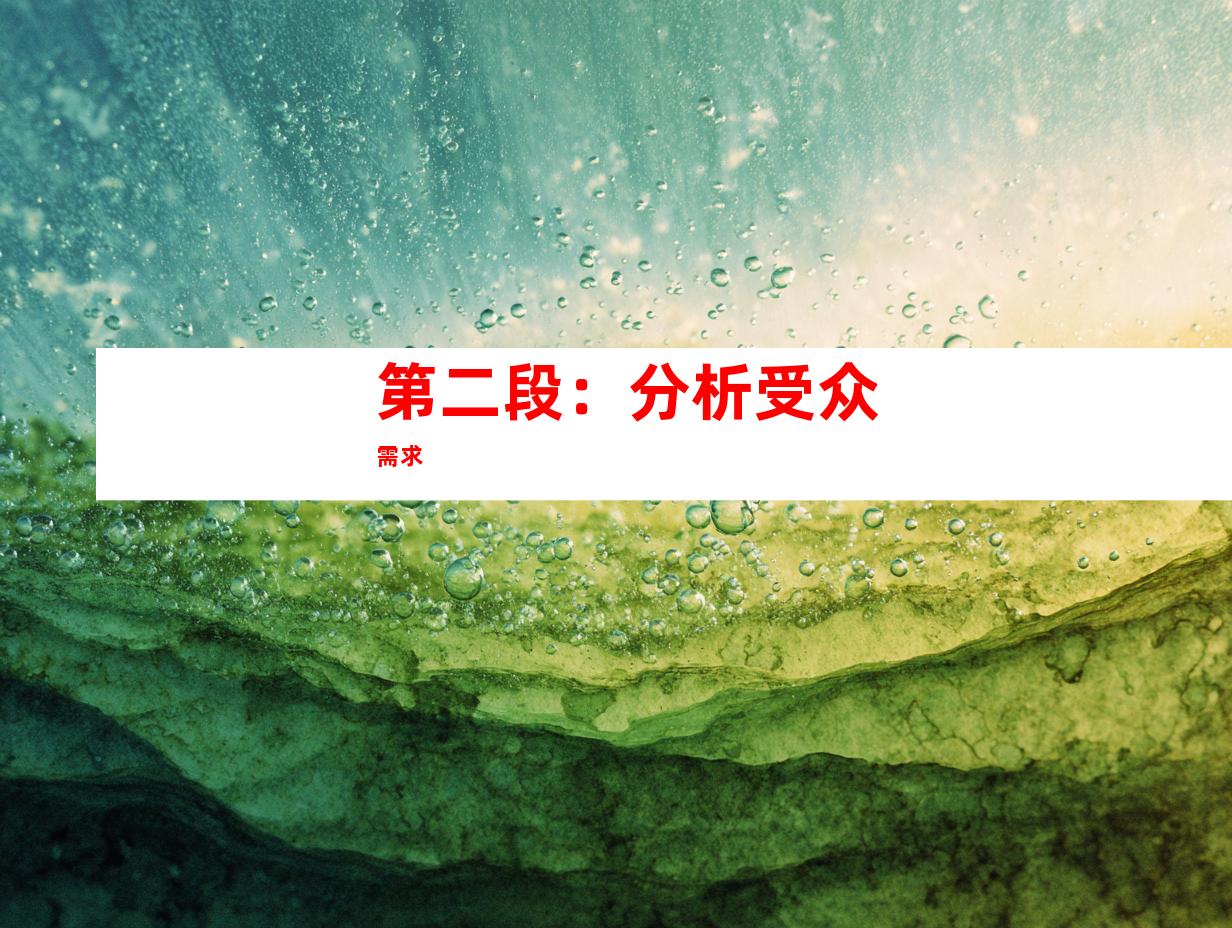 第二段：分析受众需求