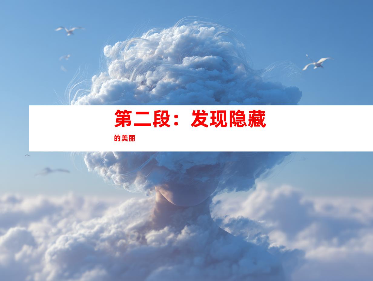 第二段：发现隐藏的美丽