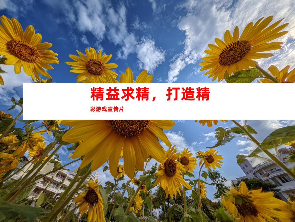 精益求精，打造精彩游戏宣传片