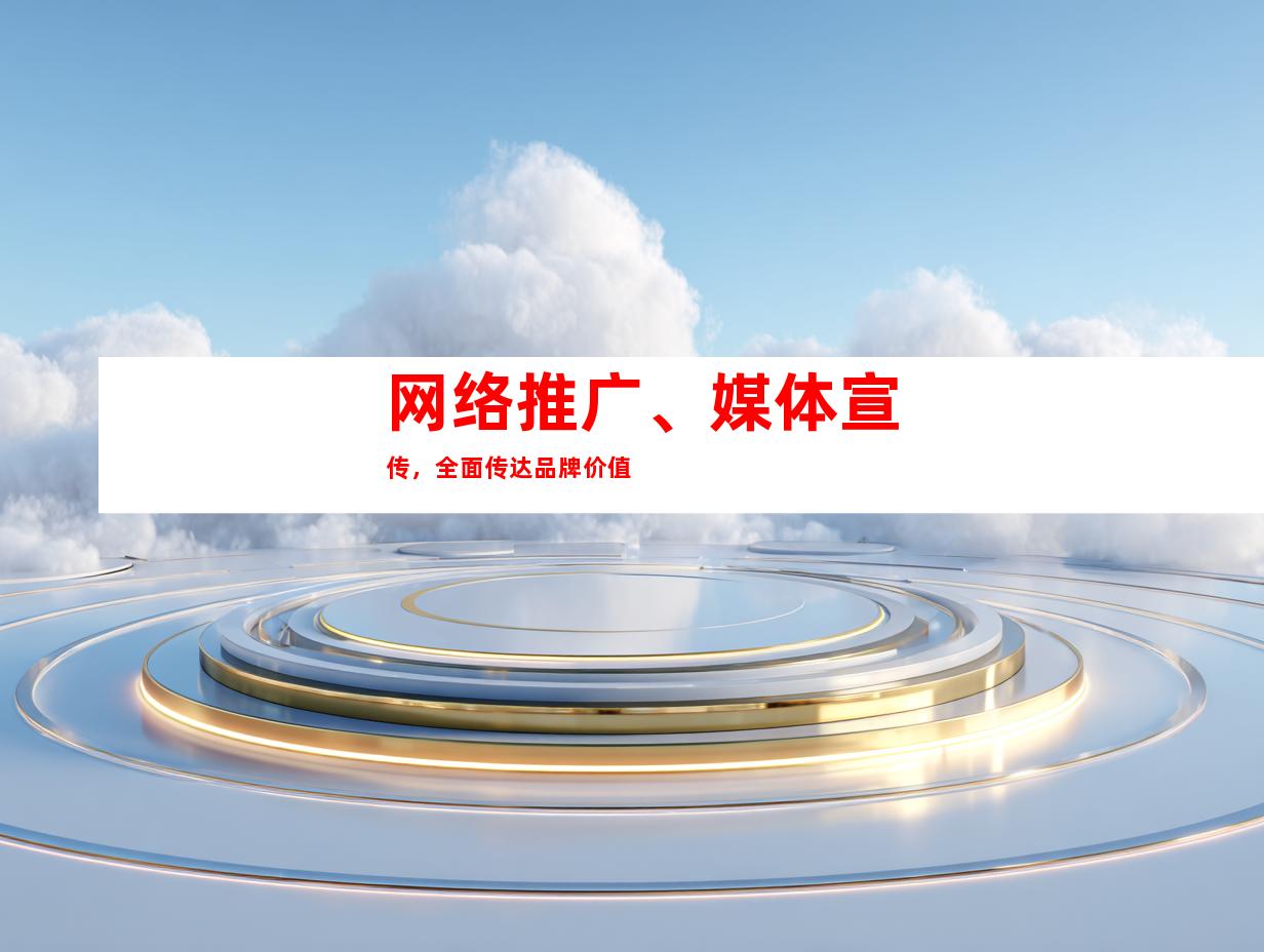 网络推广、媒体宣传，全面传达品牌价值