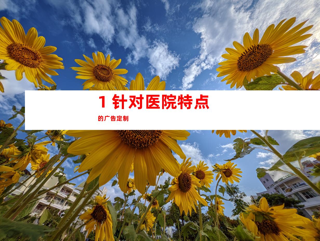 1. 针对医院特点的广告定制