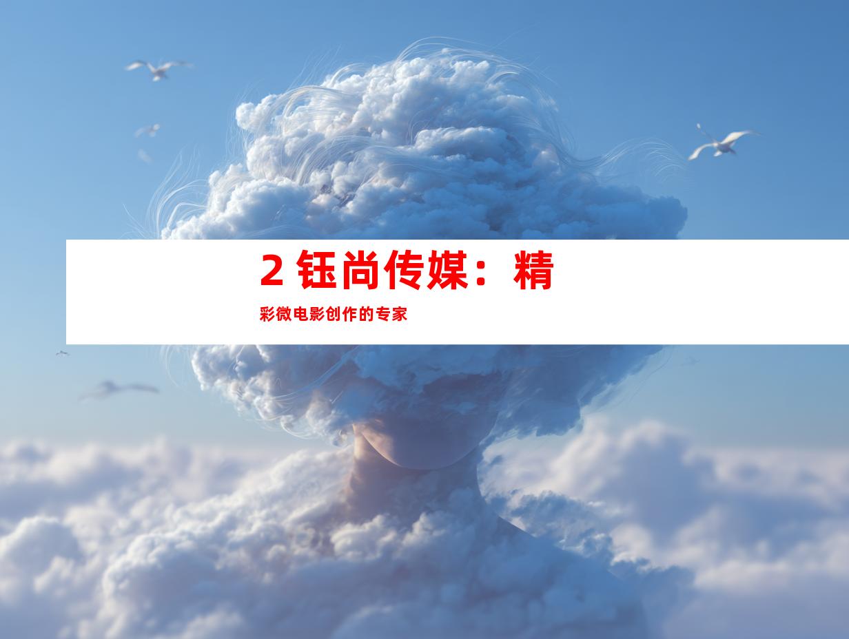 2. 钰尚传媒：精彩微电影创作的专家